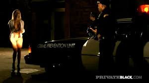 Fuck The Police! Naked Sandy Gets Dark Dicked By officer Bambi & Her Big  Black Cock Partner, who use their night stick on Sandy in this wild  interracial threesome! Full Flick at