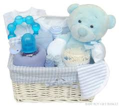 For the not yet arrived: Newborn Baby Boy Blue Gift Basket Buy In Slough