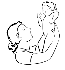 Download Mom Holding Baby Svg Vector Mom Holding Baby Clip Art Svg Clipart