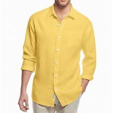 Men cotton linen shirts long sleeve luxury design paisley print dress shirt casual button down shirt. Shopping Mens Yellow Button Down Shirt
