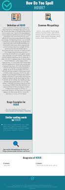 Correct Spelling For Hour Infographic Spellchecker Net