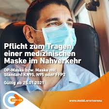 Die maskenpflicht wird in hamburg ein weiteres mal verschärft. In Bus Bahn Mussen Ab Dem 25 01 2021 Medizinische Masken Getragen Werden Rurtalbahn