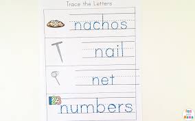 Letter n words for preschool. Letter N Worksheets Fun With Mama