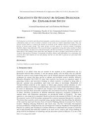 Bagaimanapun, ini adalah beberapa pilihan hebat untuk reka bentuk atau kerja pembangunan yang cepat Pdf Creativity Of Student As A Game Designer An Exploratory Study