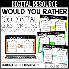 Would You Rather Digital Resource Google Slides Cassie Dahl Teaching Technology Would you rather lose your vision or your hearing? would you rather digital resource google slides