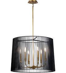 Kichler 44167bk Linara 6 Light 26 Inch Black Chandelier Round Pendant Ceiling Light