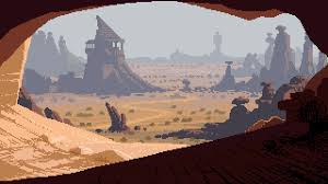 This is the use of color modulation to stimulate changes in the atmosphere, as seen at a distance. Scenic Artwork On Twitter Rt Thomasshahan Rough Pixelart Sketch Thinking About Haze Atmospheric Perspective In Deserts Http T Co Wjxunvpspk Http T Co Ckd4l4txwz