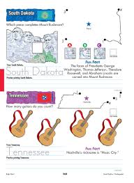 South Dakota And Tennessee Your Kindergartener Can Practice Writing The State Name And Learn The State Capitol South Dakota Fun Facts Educational Worksheets