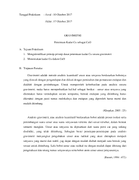 Maybe you would like to learn more about one of these? Doc Laprak Pdak Gravimetri Cu Diah Nurhayati Academia Edu