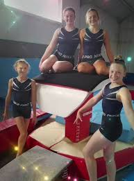 Jumping for joy! The Academy of Gym gymnasts'