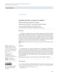 PDF) Densidad electrónica en regiones H II gigantes