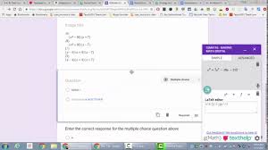 Google forms™ is great for creating quick assessments for your students. G Math For Google Forms Multiple Choice Update Youtube