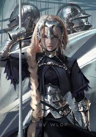 Ruler By Wlop Ruler Jeanne D Arc From Fate Concept Art Characters Fantasy Art Warrior Woman