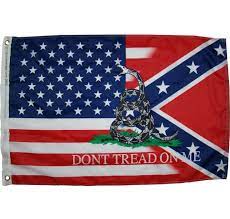 Fully sewn and embroidered, 2 ply polyester don't tread on me rebel flag. Rebel Usa Dont Tread On Me Flag 2 X 3 Feet Nylon