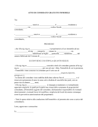 Proprio nel nostro codice civile, per la precisione negli articoli 1803 e seguenti, troviamo definito questo contratto. Contratto Comodato Immobile Cm Data