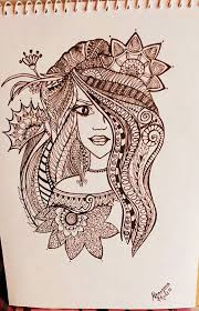 Tried Mandala Art With My Own Twist And Turn Love This Mandala Art Art Hand Henna