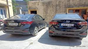 This makes it easy to trace the vehicle's origin and the status of registration. Two Hyundai Verna And Two Mahindra Xuv500 With Same Number Plates In J K