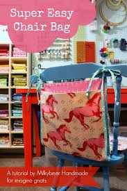 Sewing Super Easy Chair Bag Tutorial Imagine Gnats Beginner Sewing Projects Easy Bag Chair Sewing Tutorials Free