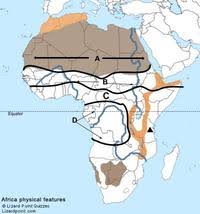 Answer the following questions on a piece of paper. Africa Physical Features And Climates Map Quiz Quizizz