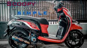 Ternyata banyak sekali modifikasi honda scoopy yang berada di masyarakat dimana hasil kreasi tersebut sangat bagus dan keren, setiap kali ada event terkait dengan motor. Honda New Scoopy Modifikasi Simple Part 1 Youtube