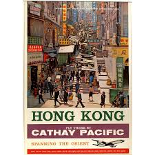 Hong Kong Fly There By Cathay Pacific National Air And Space Museum Vintage Airline Ads Cathay Pacific Vintage Airline Posters