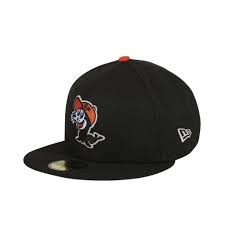 Exclusive New Era 59fifty Chamuco Seals Hat Black Orange Hat Club New Era 59fifty Orange Hats New Era
