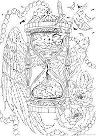 This coloring page belongs to these categories: Hourglass Favoreads Coloring Club
