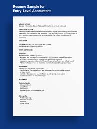 If you create the resume accordingly it will be able to convince a hiring manager of your capabilities. 3 Things You Need To Have In Your Entry Level Accountant Resume