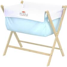 Bett wiege stubenwagen mit matratze nästchen himmel unisex. 101123556 Polini Kids Babywiege Wiege Mit Bettwasche Und Bettset Blau 1297 1 Polinikids