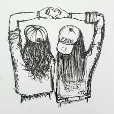 Мы попробуем рассказать вам о том, что такое настоящее товарищество. Kartinki Po Zaprosu Best Friends Drawing Risovanie Devushek Risunki Devushki Raskraski
