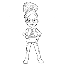 This site makes you sit. Curly Hair Girl Coloring Page Novocom Top