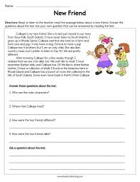 These activities may be suitable for other ages. New Friend Reading Comprehension Worksheet Have Fun Teaching Worksheets Ratio Math 5th Comprehension Worksheets Worksheets Geometry Worksheets 10th Grade Answers Find A Match Math Worksheet 4th Grade Math Practice Worksheets Consumer Math