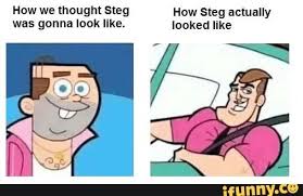 How We Thought Steg How Steg Actually Look Like Ifunny Steven Universe Funny Steven Universe Memes Steven Universe Comic