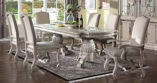 Shop wayfair for all the best white kitchen, dining room & dining table sets. Mcferran D9802 3501 Traditional Antique White Oak Veneer Dining Table Set 5pcs D9802 3501 Dining Set 5