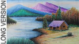 Improving the aesthetic appearance of an area by changing its contours, adding ornamental features, or planting trees and shrubs that create beautiful landscape. Meaningful Nature Realistic Colour Pencil Drawing Novocom Top
