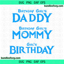 Download Frozen Mommy Daddy Of The Birthday Girl Svg By Svgtrendy On Zibbet
