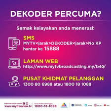 Semakan mytv online dan sms nama layak terima dekoder percuma. Mytv Posts Facebook