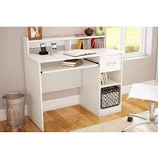 South Shore Smart Basics Small Desk With Keyboard Tray Multiple Finishes Walmart Com Modern Computer Desk Small Desk Furniture