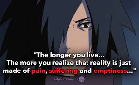 The road to be the champions is the road of freedom. Madara Uchiha Naruto Zitate Deutsch Daily Quotes
