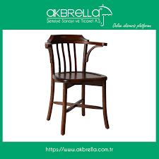 Thonet Sivri Sirtli Koyu Ceviz Parlak Ic Mekan Restorant Ahsap Sandalye Modeli Sandalye Ic Mekan Restoran