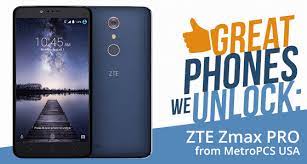 When you unlock your phone with unlockauthority you'll be able to use your phone with different network service providers / gsm. Great Phones We Unlock Zte Zmax Pro From Metropcs