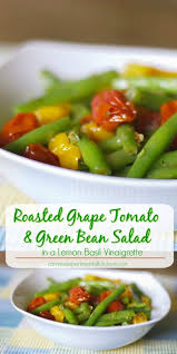 Grape Tomato And Green Bean Salad Carrie S Experimental Kitchen Recipe Green Beans Green Bean Salads Roasted Grape Tomatoes