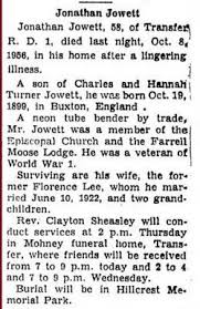 Jonathon Charles “J” Jowett (1899-1956)