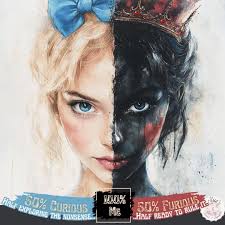 Dark version of the white rabbit in wonderland