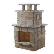Outdoor stone fireplace in sierra blend delivering the perfect solution to make the delivering the perfect solution to make the most out of your outdoor living space, pavestone's outdoor fireplace kit includes everything you need for constructing the rumblestone outdoor fireplace. Necessories Santa Fe Compact Outdoor Fireplace 4200040 The Home Depot