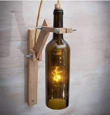 lampara de pared botella marron wine bottle lamp wine bottle wall bottle lamp
