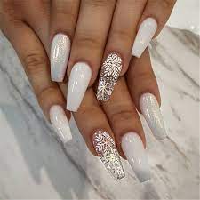 They come in individual sets or. 25 Elegant Long White Coffin Nail Ideas Fashionre Festival Nails Xmas Nails Winter Nails Acrylic