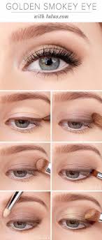 Smokey Eye Makeup For Blue Eyes Step By Step Makeup Tutorials For Blue Eyes Lulus How To Golden Smokey Eyeshadow Tutorial Easy Step By Smokey Eyeshadow Tutorial Simple Wedding Makeup Smokey Eye Makeup