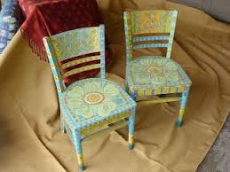 Painting It Painted Chairs Painted Chairs Painted Bedroom Furniture Funky Painted Furniture