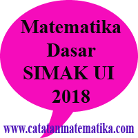 We did not find results for: Pembahasan Soal Simak Ui 2018 Matematika Dasar Kode 638 Catatan Matematika